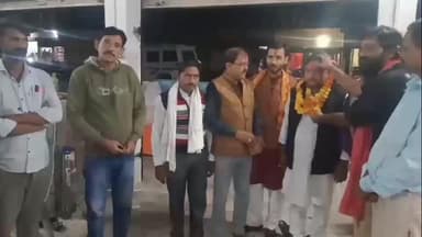 गुनौर: युवक कांग्रेस विधानसभा अध्यक्ष निर्वाचित होने पर संदीप द्विवेदी का गुनौर में हुआ भव्य स्वागत