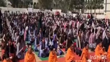 हुज़ूर: रीवा में अंतर्राष्ट्रीय गीता दिवस: बच्चों ने किया गीता के ज्ञान का पाठ, NCC ग्राउंड में हुआ कार्यक्रम