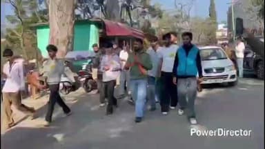 नाहन: एबीवीपी ने निकाली सुक्खू सरकार की शव यात्रा, फूंका पुतला