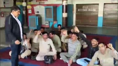 चरखी दादरी: लंबित मांगों को लेकर च.दादरी में रोडवेज कर्मियों ने जताया रोष, की नारेबाजी