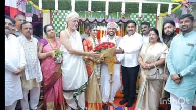 ಶಿರಸಿ: ಕಾಗೇರಿಯಲ್ಲಿ ಸಂಭ್ರಮದಿಂದ ನಡೆದ ಸಂಸದ ವಿಶ್ವೇಶ್ವರ ಹೆಗಡೆ ಕಾಗೇರಿಯವರ ಪುತ್ರಿ ವಿವಾಹ ಸಮಾರಂಭ,ಬಿಜೆಪಿ ರಾಜ್ಯಾಧ್ಯಕ್ಷ ವಿಜಯೇಂದ್ರ ಭಾಗಿ