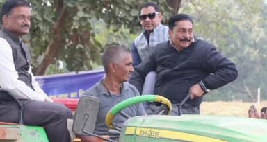 चंदिया: चंदिया तहसील में कलेक्टर की मौजूदगी में सुपर सीडर से सरसों की आधुनिक बुवाई