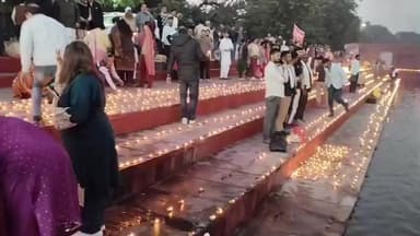 थानेसर: कुरुक्षेत्र: CM नायब सैनी ने स्नेहित सरोवर पर दीपदान कर गीता महोत्सव के सांस्कृतिक कार्यक्रम का समापन किया