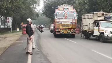 गोबिंदपुर राजनगर: राजनगर में ट्रैफिक पुलिस सख्त, वाहन जांच अभियान तेज, बिना हेलमेट-सीट बेल्ट और कागजात पर कटेगा चालान