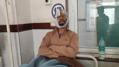 शिवपुरी नगर: बाबू क्वाटर रोड पर बुलेट और बाइक की भीषण टक्कर, बाइक सवार गंभीर रूप से घायल