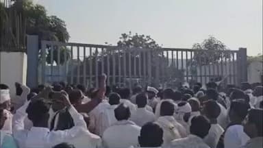 सोनपेठ: सायखेडा येथील ट्वेंटीवन शुगर कारखान्याचे तोडले गेट, आंदोलन चिघळले