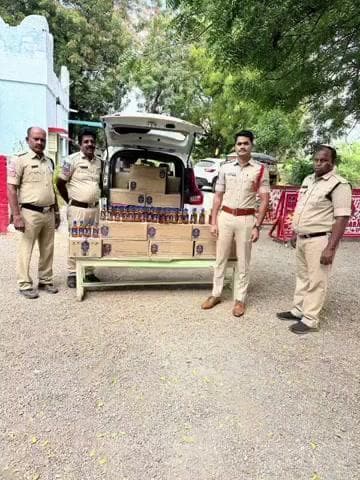 చివ్వెంల: చివ్వెంలలో ఎన్నికల వేళ రూ.లక్ష విలువైన మద్యం పట్టివేత!