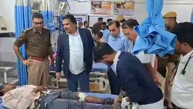 पाली: बाली उपखंड के कुंडाल में जीप दुर्घटना में घायल 13 लोगों को पाली के बांगड़ अस्पताल लाया गया, एसपी और कलेक्टर भी पहुंचे