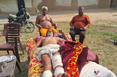 चुरहट: चुरहट के मबई में खेत में बिछाए करंट की चपेट में आने से वृद्ध गंभीर रूप से झुलसा