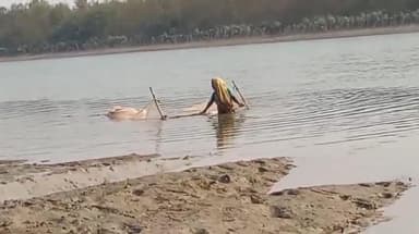 মথুরাপুর ২: এবছর প্রাকৃতিক দুর্যোগের কারণে নদীতে মিন না জন্মানোর ফলে অসুবিধায় পড়েছেন শীতল মাইতি এলাকার মহিলারা