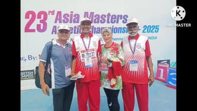 महरौनी: महरौनी क्षेत्र के वरिष्ठ खिलाड़ियों ने चेन्नई में आयोजित मास्टर एथलेटिक्स प्रतियोगिता में उत्कृष्ट प्रदर्शन किया