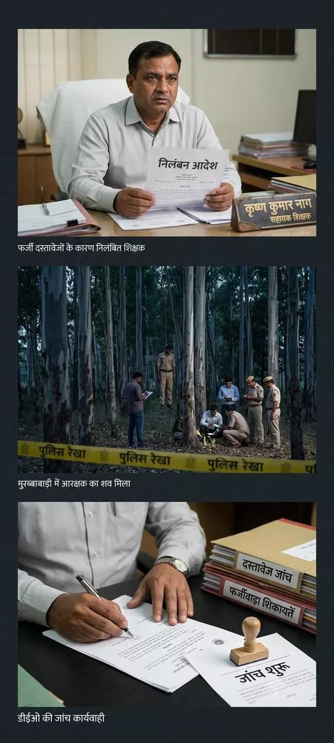 सारंगढ़: मुरब्बाबाड़ी में पुलिस आरक्षक का शव, फर्जी दस्तावेज मामले में दो शिक्षक निलंबित
