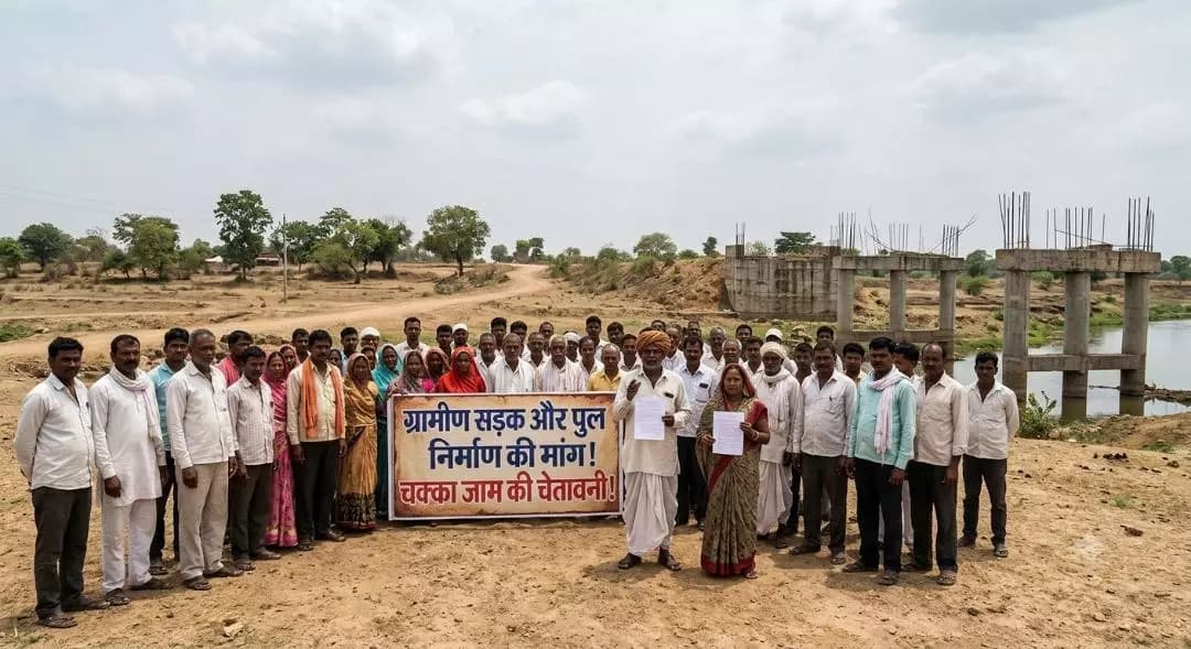 खैरागढ़: खैरागढ़ के 50 गांवों के ग्रामीणों ने सड़क-पुल निर्माण की जल्द मांग, दिया चक्का जाम का अल्टीमेटम