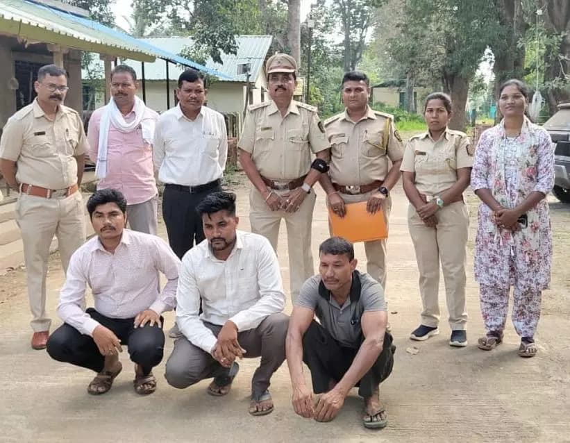 गडचिरोली: चातगाव वनपरिक्षेत्रात धडक कारवाई, आरोपींसह मुद्देमाल जप्त
