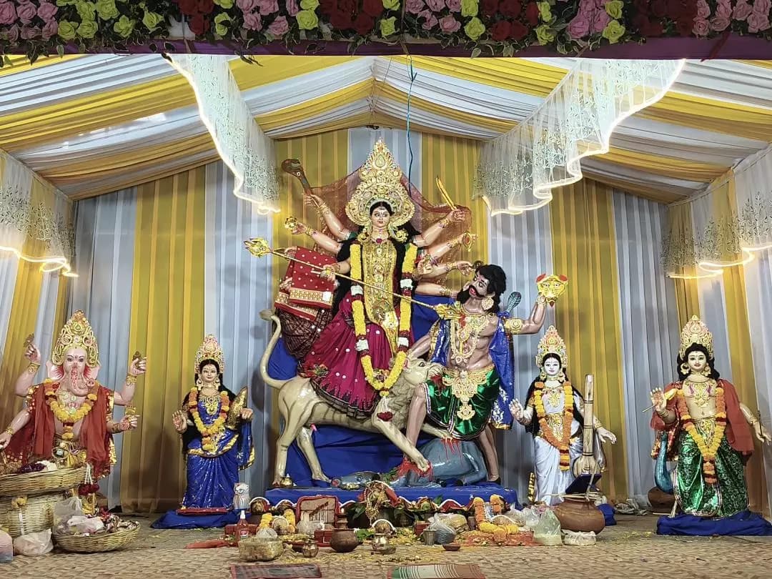 ଗରାବନ୍ଧା: ଗଜପତି ଗୋଷାଣୀ ବ୍ଲକ ଗାରବନ୍ଧରେ ଆରମ୍ଭ ହେଲା ଶାରଦୀୟ ଦୁର୍ଗା ପୂଜା