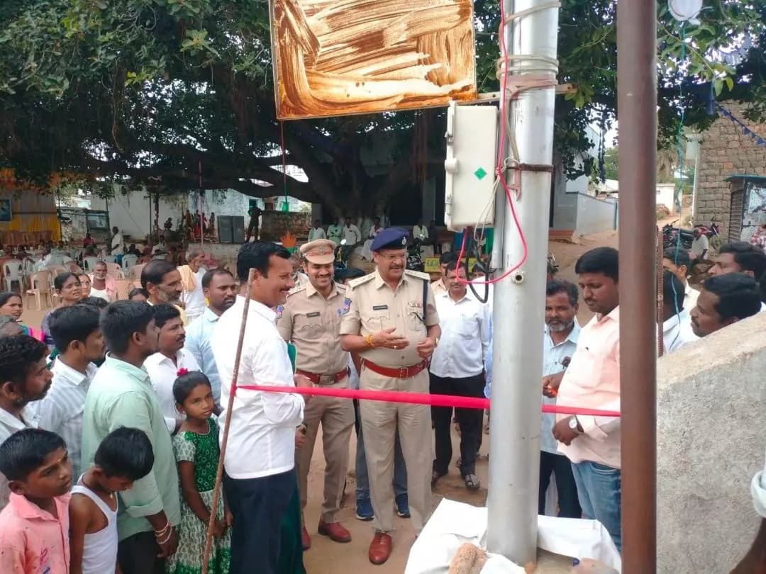 నారాయణపేట్: ఉడుమల్ గిద్ధ గ్రామంలో 13 సీసీ కెమెరాల ఏర్పాటు: నిఘా నీడలో గ్రామం