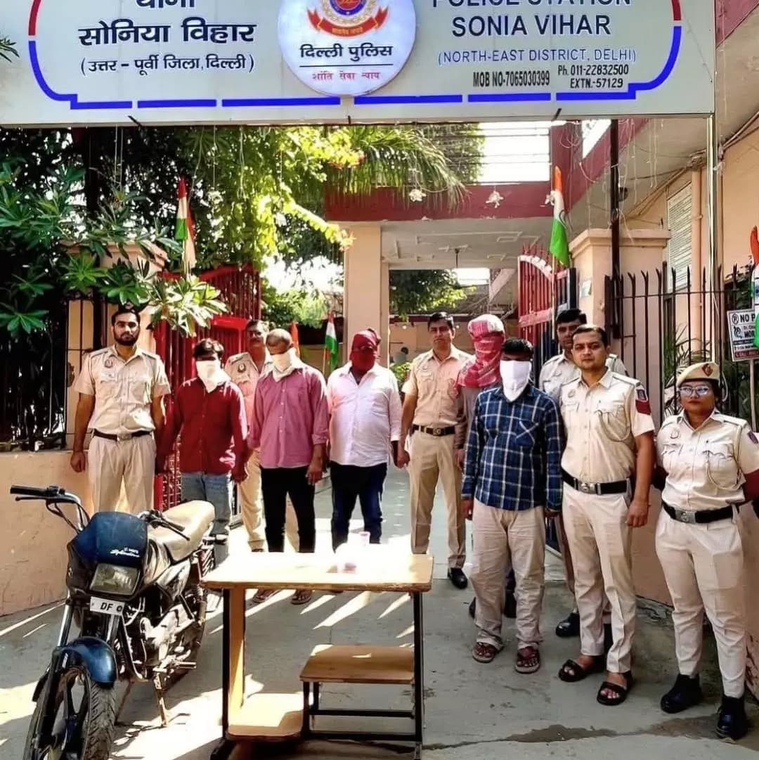 सरस्वती विहार: सोनिया विहार में मनीष यादव हत्याकांड: 7 आरोपी गिरफ्तार, हथियार बरामद