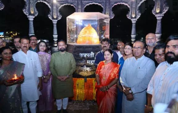 ठाणे: कावेसरमध्ये छत्रपती शिवाजी महाराज चौकाचे नवे नामकरण आणि लोकार्पण