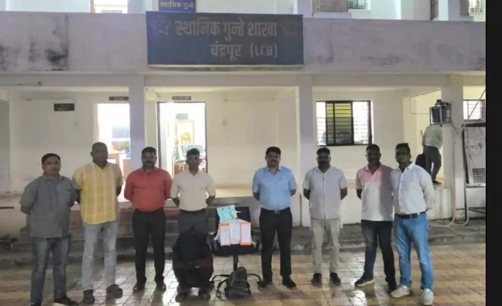 बल्लारपूर: बल्लारपूरात एलसीबीने 5 किलो गांजा तस्कराला रंगेहात पकडले