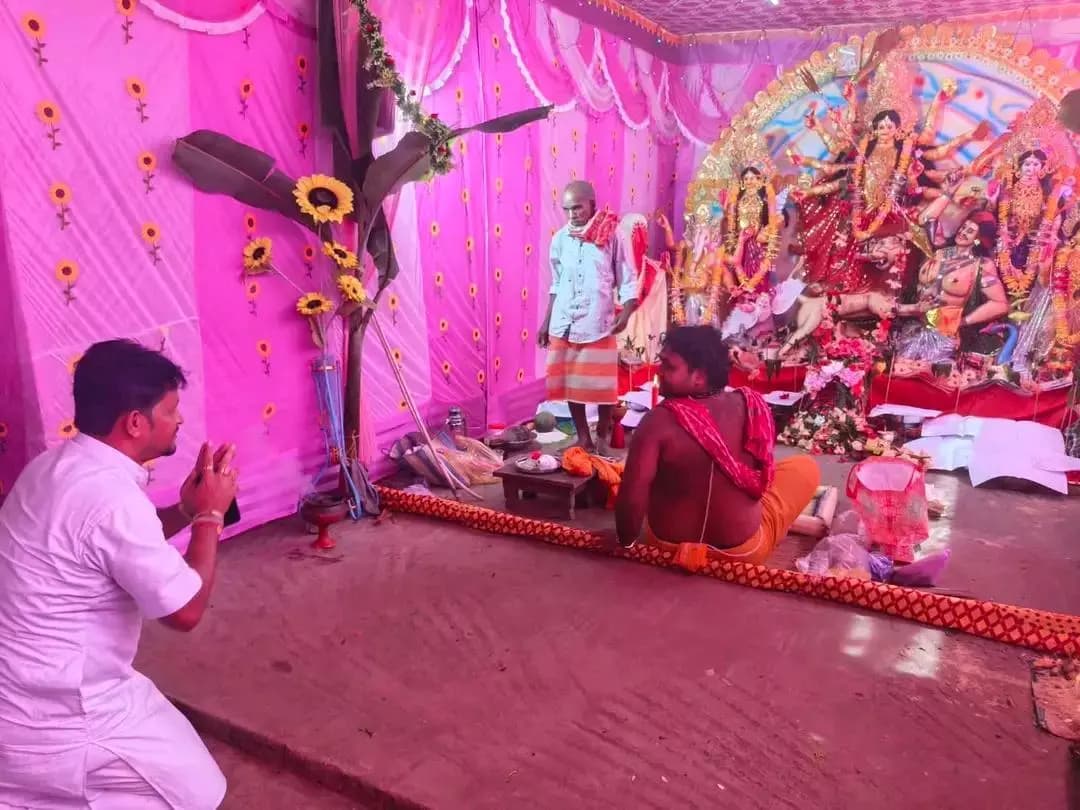 খোয়াই: বিধায়ক পীনাকি দাস চৌধুরীর এডিসি ভিলেজ পরিক্রমা ও পুজো প্রস্তুতি পরিদর্শন