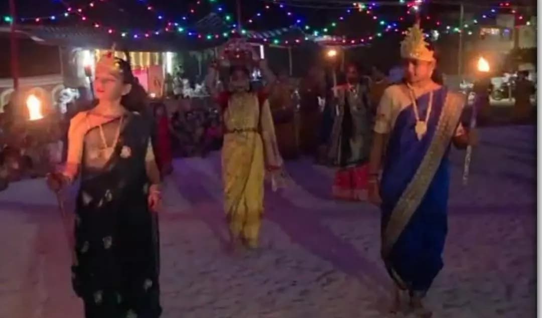 ઓખામંડળ: મીઠાપુર ટાઉનશિપમાં બાળાઓ દ્વારા રજૂ કરાયો પરંપરાગત ‘ઘોરે અંધારી’ રાસ