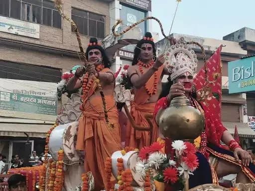 महेंद्रगढ़: महेंद्रगढ़ और नारनौल में दशहरा पर्व पर पांच स्थानों पर रावण पुतले जलाए गए