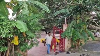 सारठ: बामनगामा दुबे बाबा की वार्षिक पूजा में भीड़ नियंत्रित करने के लिए की गई बैरिकेडिंग, 100 स्वयंसेवक और 12 CCTV कैमरे लगे