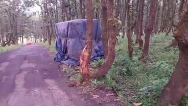 बगीचा: पण्ड्रापाठ पुलिस चौकी के ग्राम तेन्दपाठ घाटी में तेज रफ्तार ट्रैक्टर पेड़ से टकराई, ट्रैक्टर हुआ दो टुकड़े