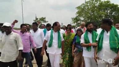 మహదేవ్పూర్: కన్నెపల్లి పంపుహౌస్ మోటర్లు ఆన్ చేయాలని బీఆర్ఎస్ బృందం డిమాండ్