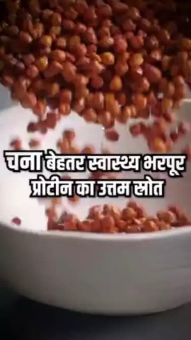 "चना खाएं, सेहत बनाएं"
चना : बेहतर स्वास्थ्य से भरपूर प्रोटीन का उत्तम स्त्रोत हैं। रोजाना सुबह प्रोटीन से भरपूर चने को अपने आहार का हिस्सा बनाएं।
#chana #proteinsources #healthylifestyle
