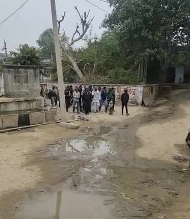 दांतारामगढ़: #mandha me sarpanch sc mahila ki seet aane pr namankan raili nikaalte hue  Dinesh sarpanch mein Vijay san banaen Mandha madni Palsana Sika