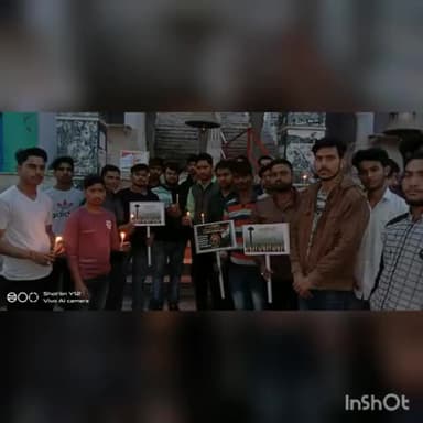 खेरागढ़: जगनेर में सामाजिक संगठनो ने मिलकर निकाला कैंडल मार्च #पुलवामा के #शहीदो को दी श्रध्दांजलि