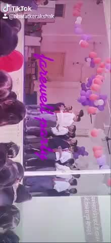 ज्ञानपुर: #farewell day for class 12 in Tender Heart English School#