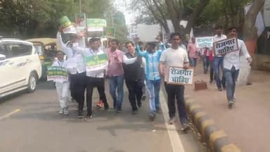 आज #बेरोजगारी #हटाओ #रैली में #बेटनरी #कॉलेज #पटना में #शामिल #हुए !!