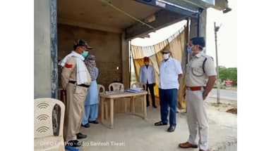 घुघरी: #मण्डला जिला कलेक्टर मण्डला एवम पुलिश अधीक्षक महोदय ने किया नैनपुर का दौरा लिया जायजा