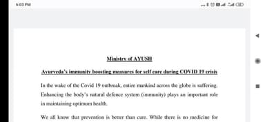 सुपौल: आयुष मंत्रालय भारत सरकार के द्वारा दिया गया निर्देश #aayush #stayhome #stopcorona #bestoftheday #advisory #supaulnews