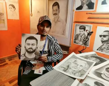 बारां: शाहाबाद आदिवासी अंचल की शान 'सनी धानुक' , चित्रकारी से बना रहे अपनी पहचान #चित्रकारी