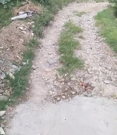 जयसिंहपुर: village makkar ki sadak ki khasta halat, villagers are facing issues, @panchayat305 #hamirpur #hpnews24