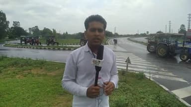जींद: #किसानों का #ट्रेक्टर प्रदर्शन दनोदा गांव से