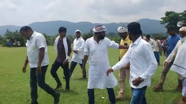 दिनाँक : 22.08.2020, एक्टिविटी : 05
बरमसिया मैदान पर फुटबॉल मैच का उदघाटन फीता काट कर किया। 
#सिकन्दरा विधानसभा।