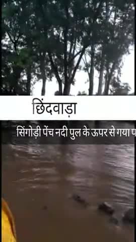 अमरवाड़ा: छिंदवाड़ा,सिंगोड़ी पेंच नदी पुल के ऊपर से गया पानी #chhindwara #chhindwaracity #Singodi #news #news_jagdev #सिंगोड़ी