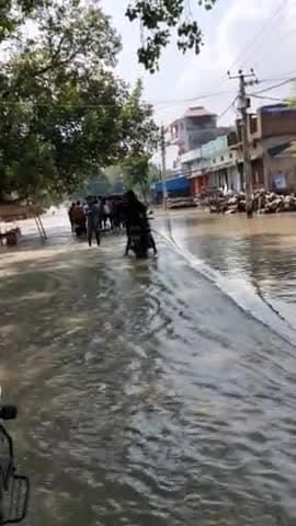 बरौली: Malikana #gopalganjflood #gandak #bihar @manzoor743