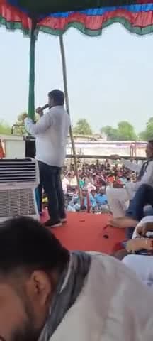 चेवारा में जनसभा को संबोधित करते छात्र नेता सत्यम राज मेहरा #satyamrajmehra