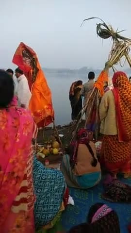 गोपद बनास: #sidhi #jile me v #suvyavasthit #shantipurvak #sampann huyi #chhath pooja logo ne ki surya devta ki pooja..
