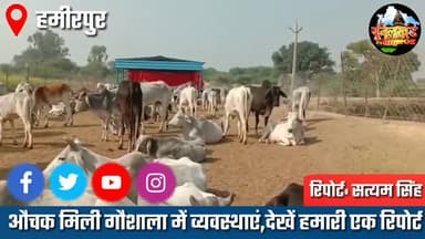 हमीरपुर: इंगोहटा गौशाला मे औचक मिली व्यवस्थाये
#सत्यम सिंह
