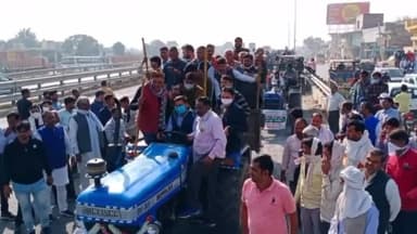 बहरोड़: विधायक बलजीत यादव सैकड़ों किशानो व ट्रक्टर रैली के साथ शाहजहापुर के लिए हुए रवाना #behrornews #SMGNews