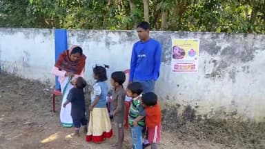 बरगढ़: बरगढ़ प्रखंड क्षेत्र में बच्चों को पल्स पोलियो की दी गई दो बूंद खुराक#पल्स पोलियो अभियान