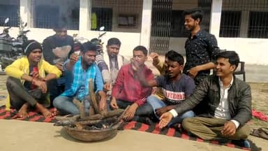 डी. बी.कॉलेज जयनगर में छात्र संघ अध्यक्ष ऋषि कुमार के नेतृत्व में सदबुद्धि यज्ञ। #RishiKumar