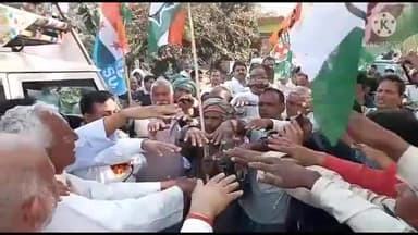 त्रिवेणीगंज: त्रिवेणीगंज में कांग्रेस के महासचिव सह बिहार प्रभारी भक्त चरण दास ने निकाली पद यात्रा #पद_यात्रा
