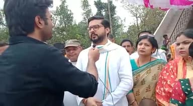 #बाराबंकी में आयोजित महिला सम्मेलन में महिलाओं के रोजगार के प्रति मीडिया से बात की। #tanujpunia